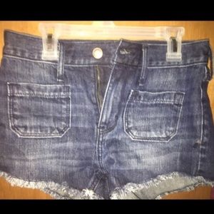 High Waisted Jean Shorts